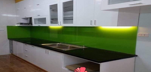 Tủ bếp nhựa đài loan không gian mở