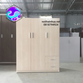Tủ Nhựa 3 Cánh Giả Gỗ TA340