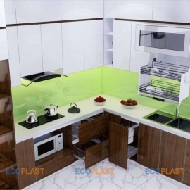 Tủ bếp nhựa cao cấp Ecoplast full nội thất thông minh 