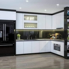 Tủ bếp nhựa nhà anh Vinh Q12